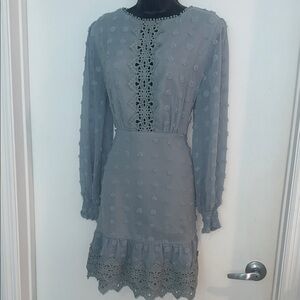 Baby Blue Lace Dress
